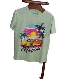 BUZZ MALIBU VINTAGE GRAPHIC TEES T SHIRT UNISEX SIZE MEDIUM‎